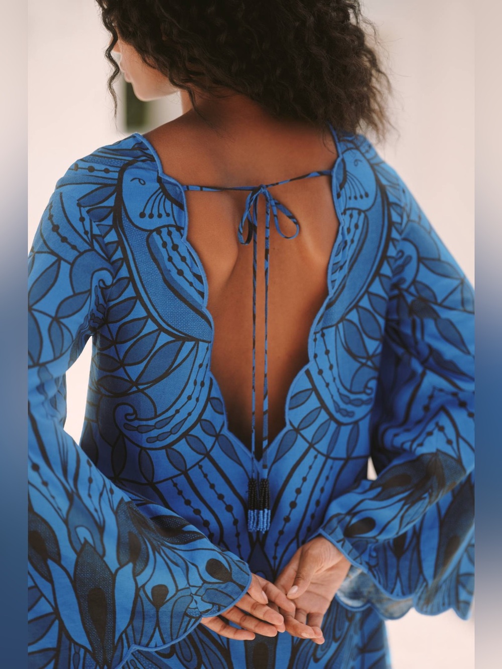 FARM Rio Kimono Sleeve Open-Back Mini Dress Size S - Picture 12 of 12